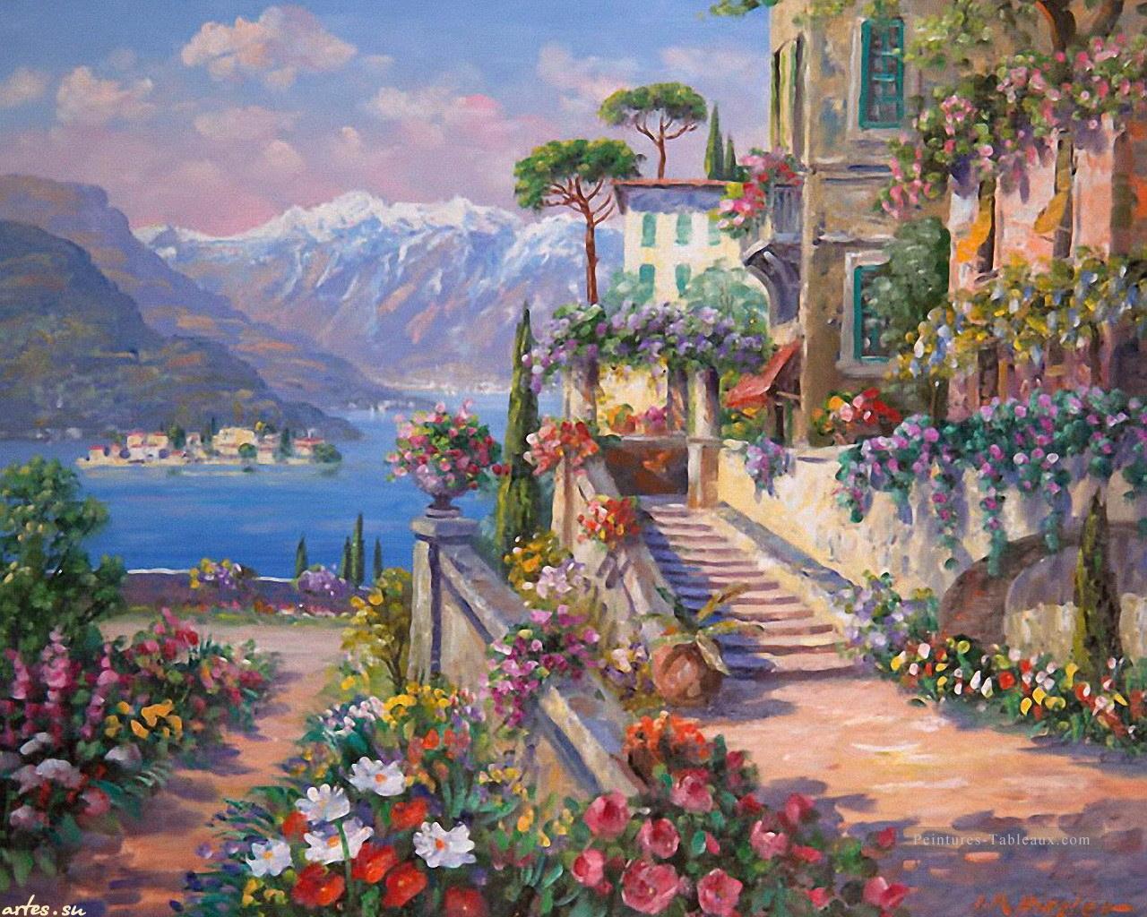 Méditerranée 16 Fleurs impressionnistes Peintures à l'huile